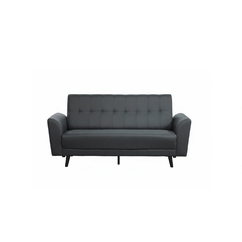 Gray sofa on white background