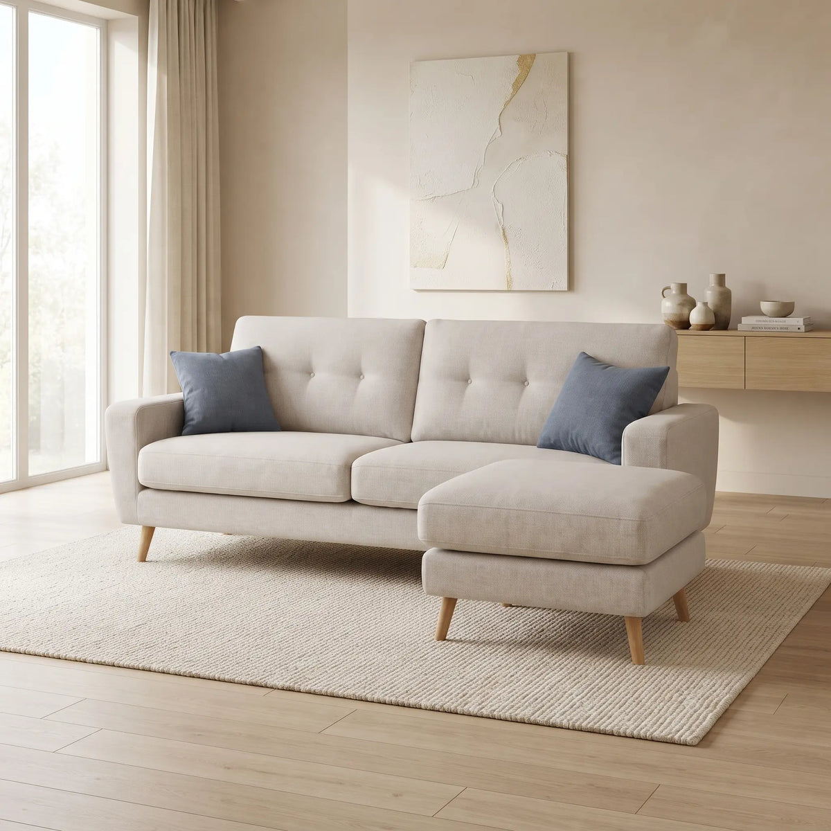 Claude Nordic Versa L Shape Sofa
