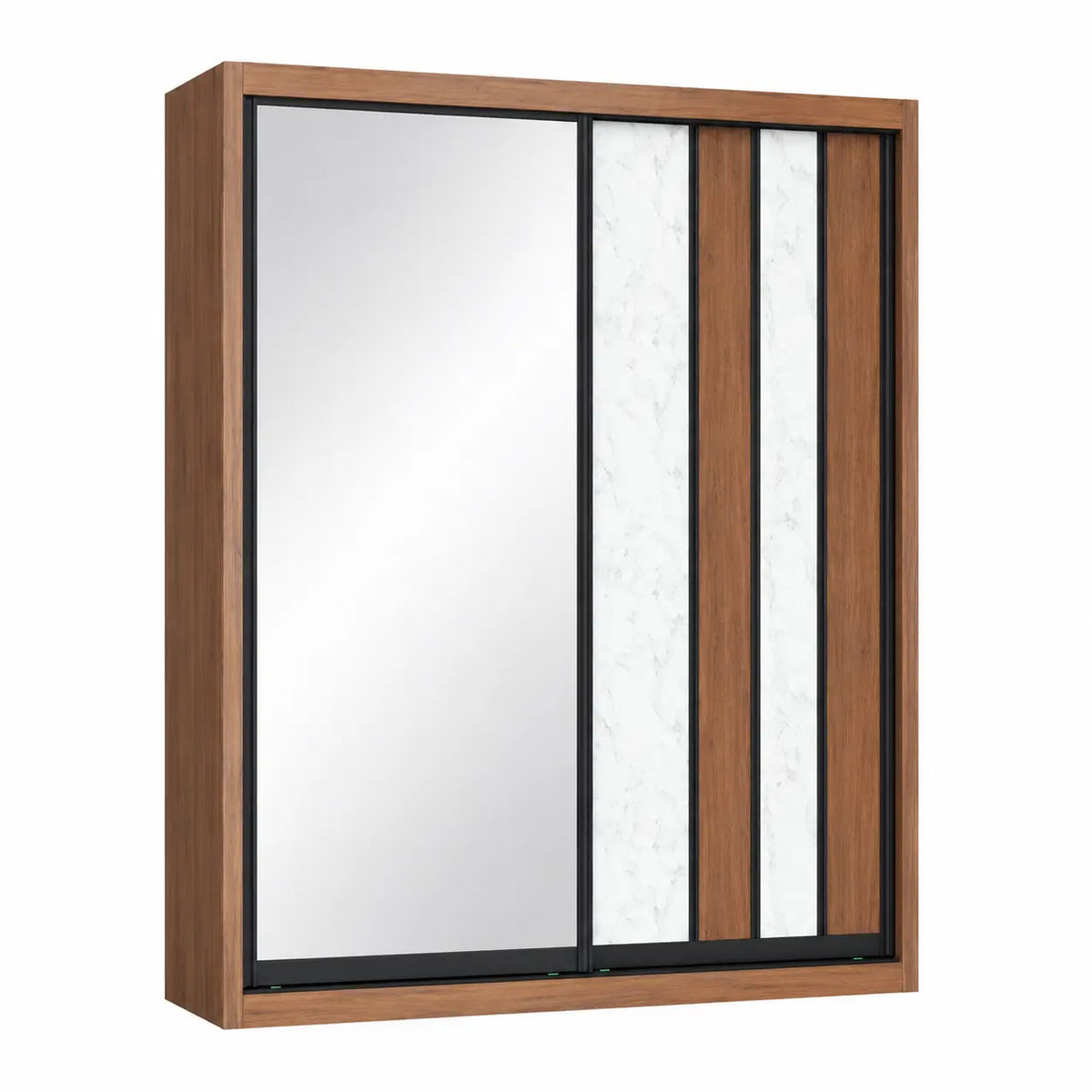Dustin Wardrobe Cinnamon Oak - TD Furniture