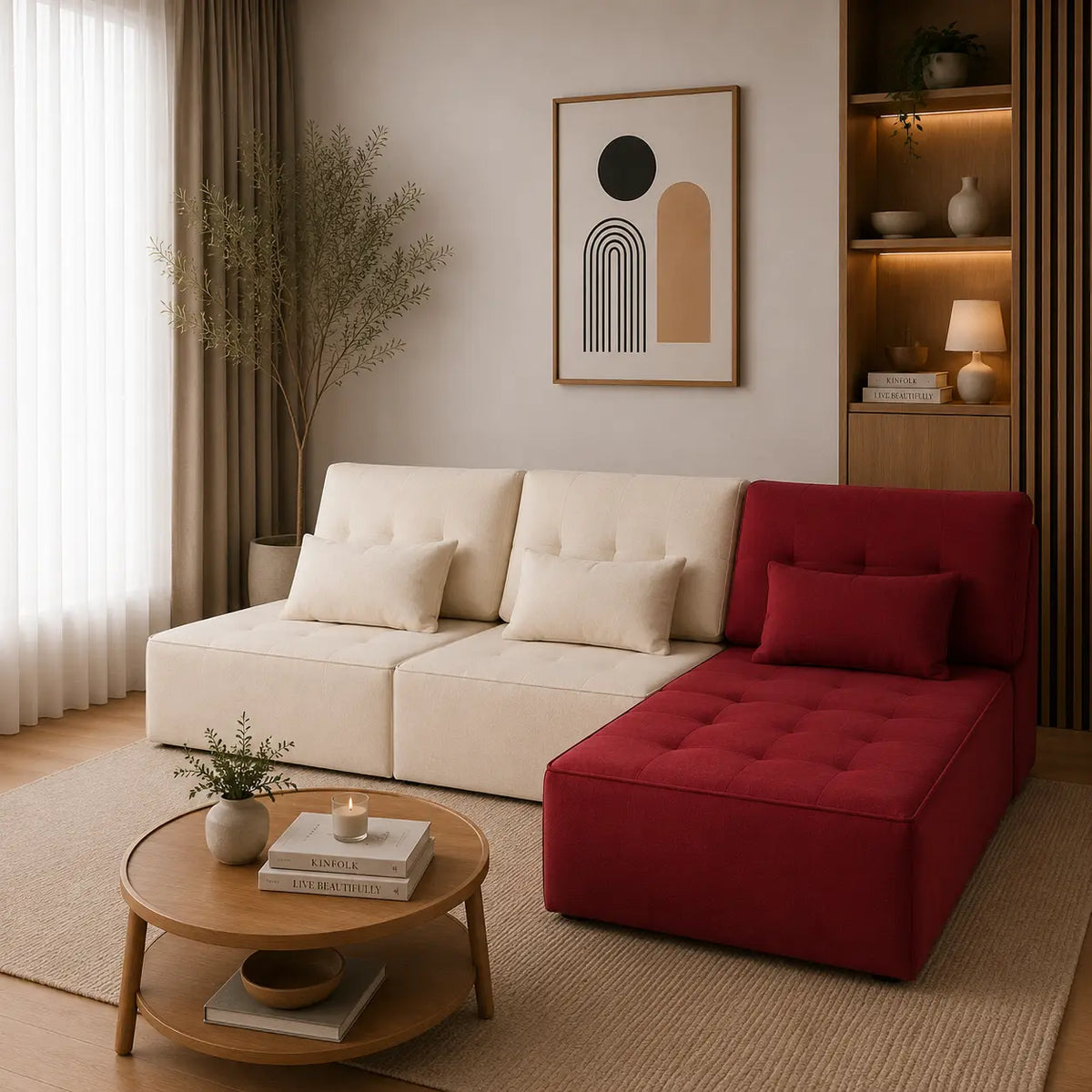 Emilio L Shape Sofa