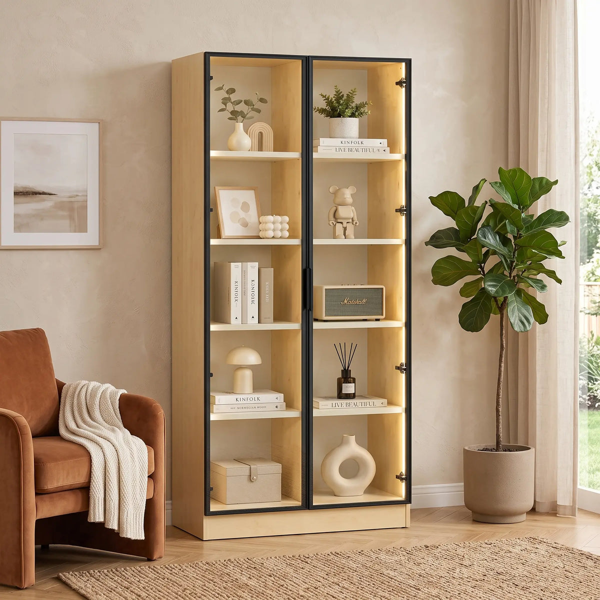 Isla 2 Door Display Cabinet