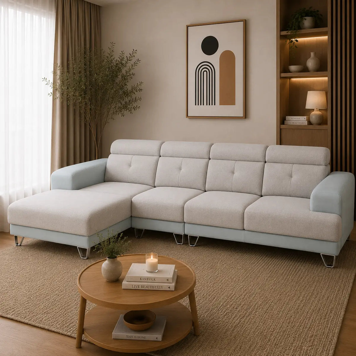 Laura L Shape Sofa