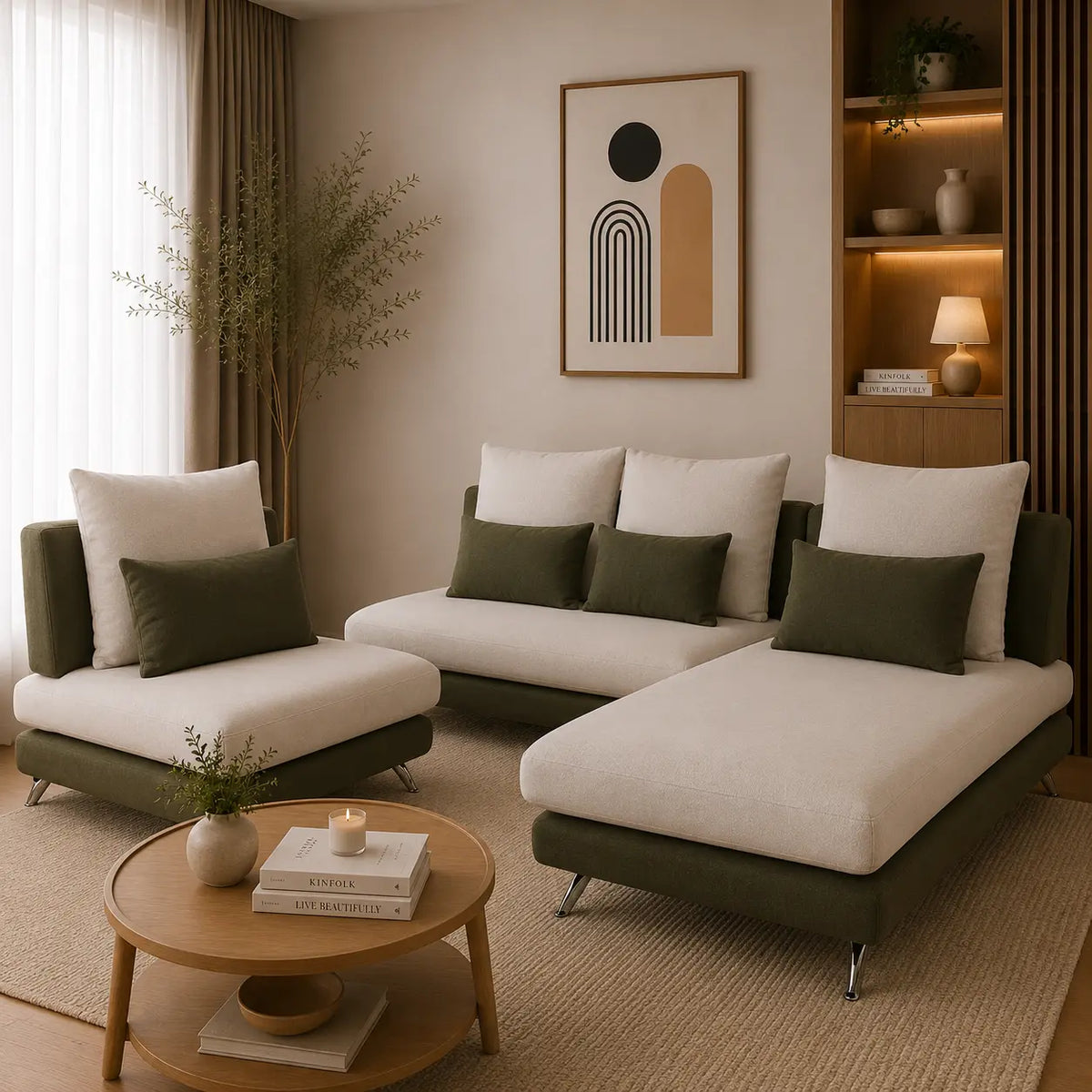 Leanna L Shape Sofa