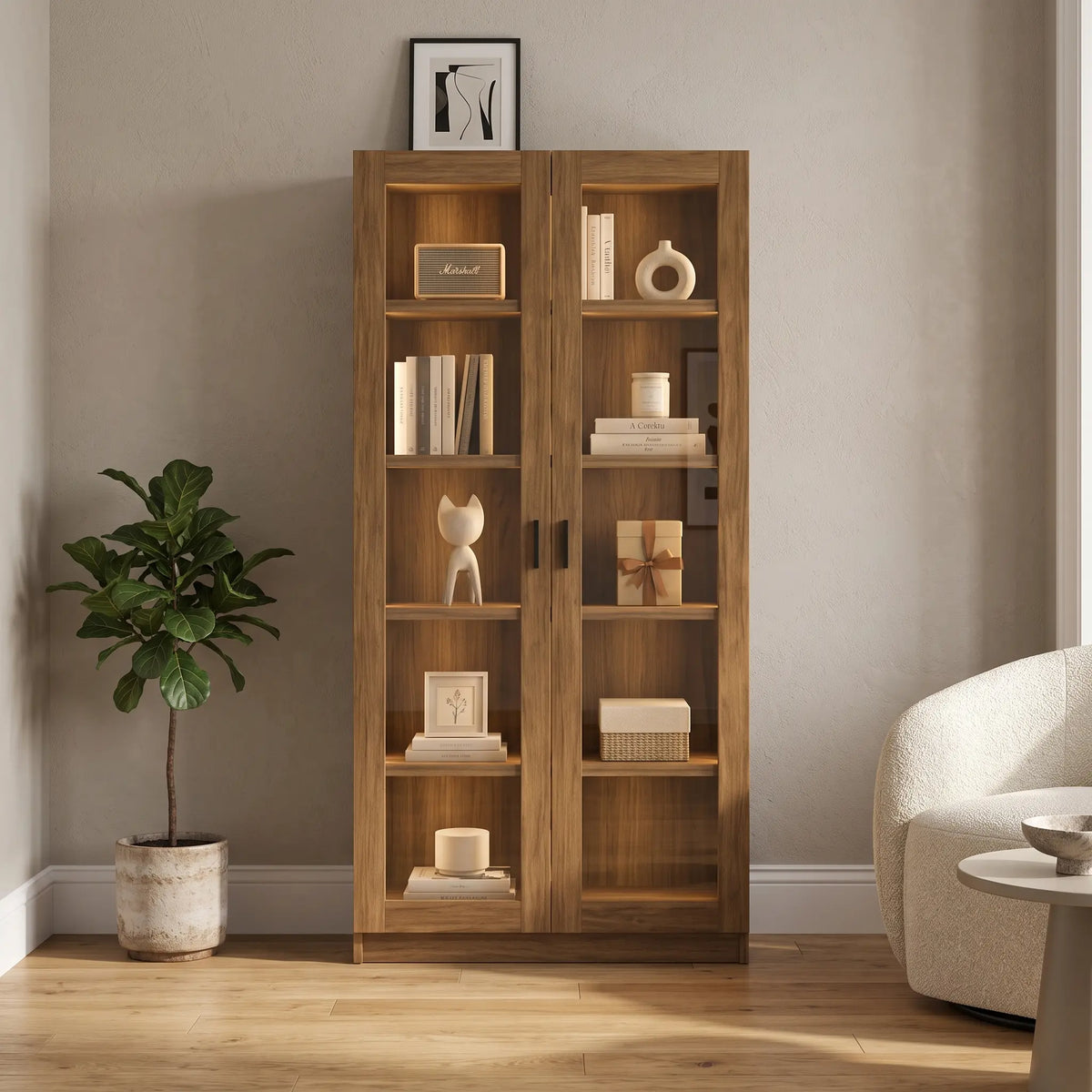 Ludo 2 Door Display Cabinet