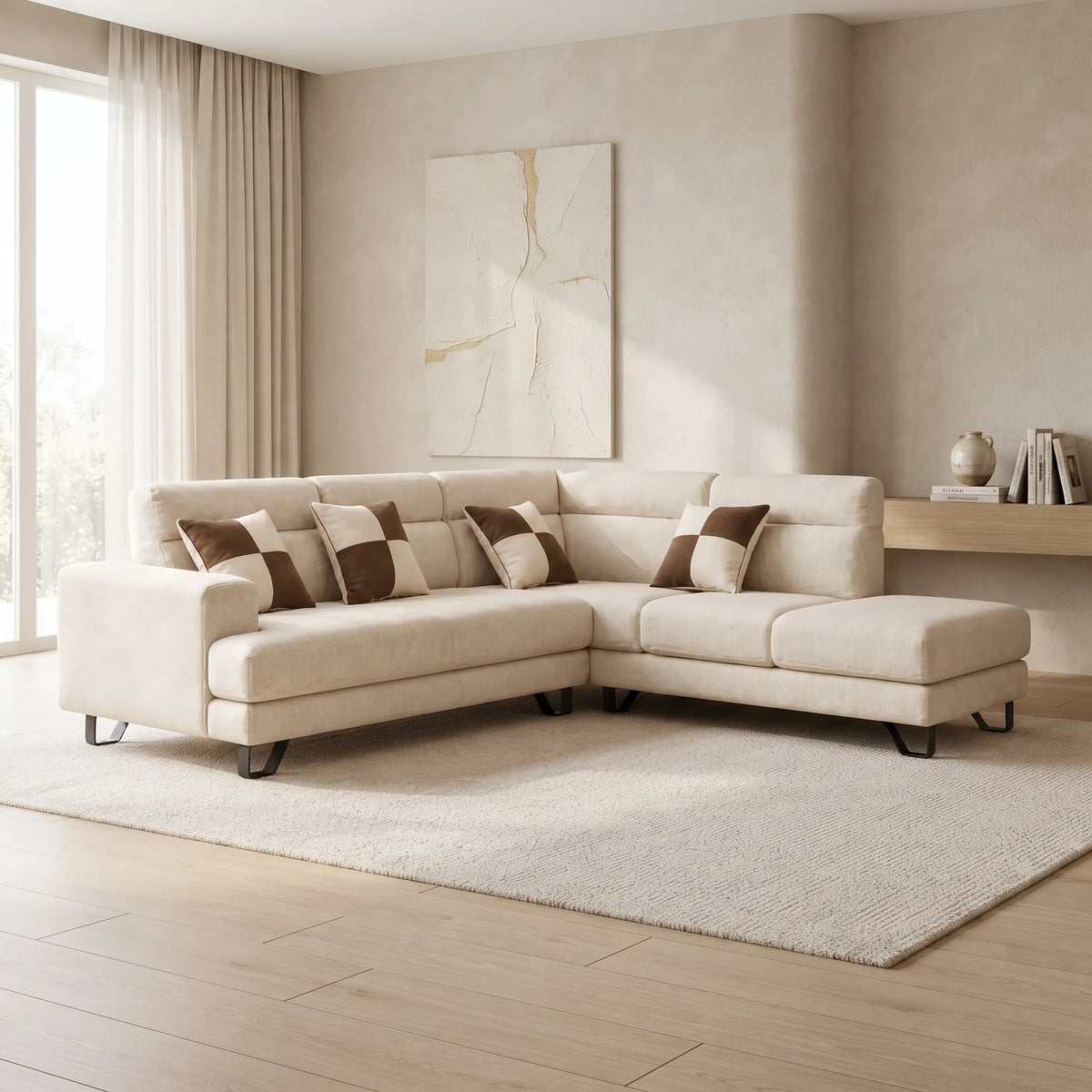 Merida Adjustable Comfort L-Shape Sofa