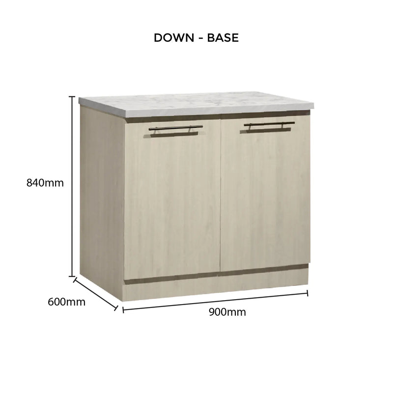 Cabinet with dimensions labeled on a white background