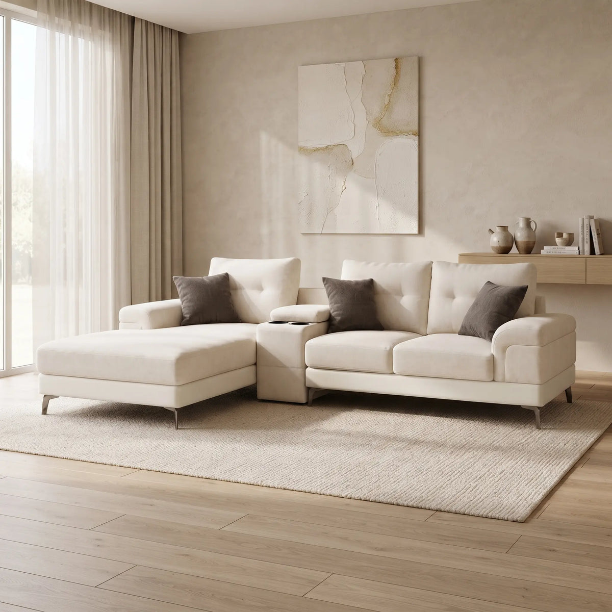 Noami Elite Entertainer L Shape Sofa
