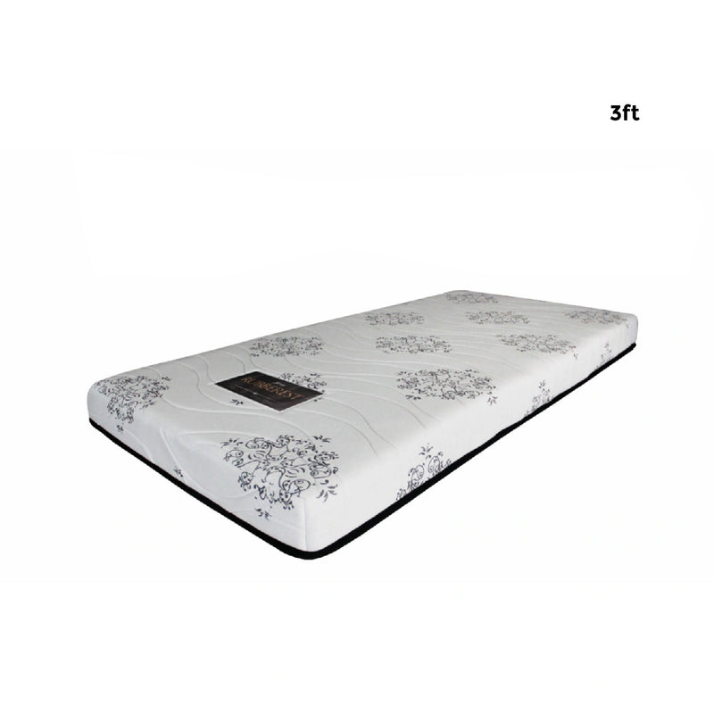 Mattress with floral patterns on a white background