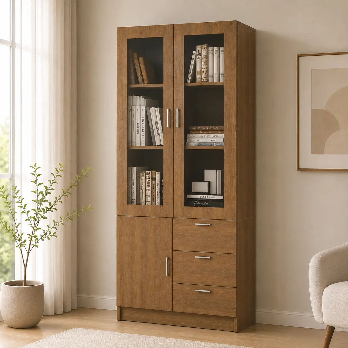 Vida 2 Door Book Cabinet