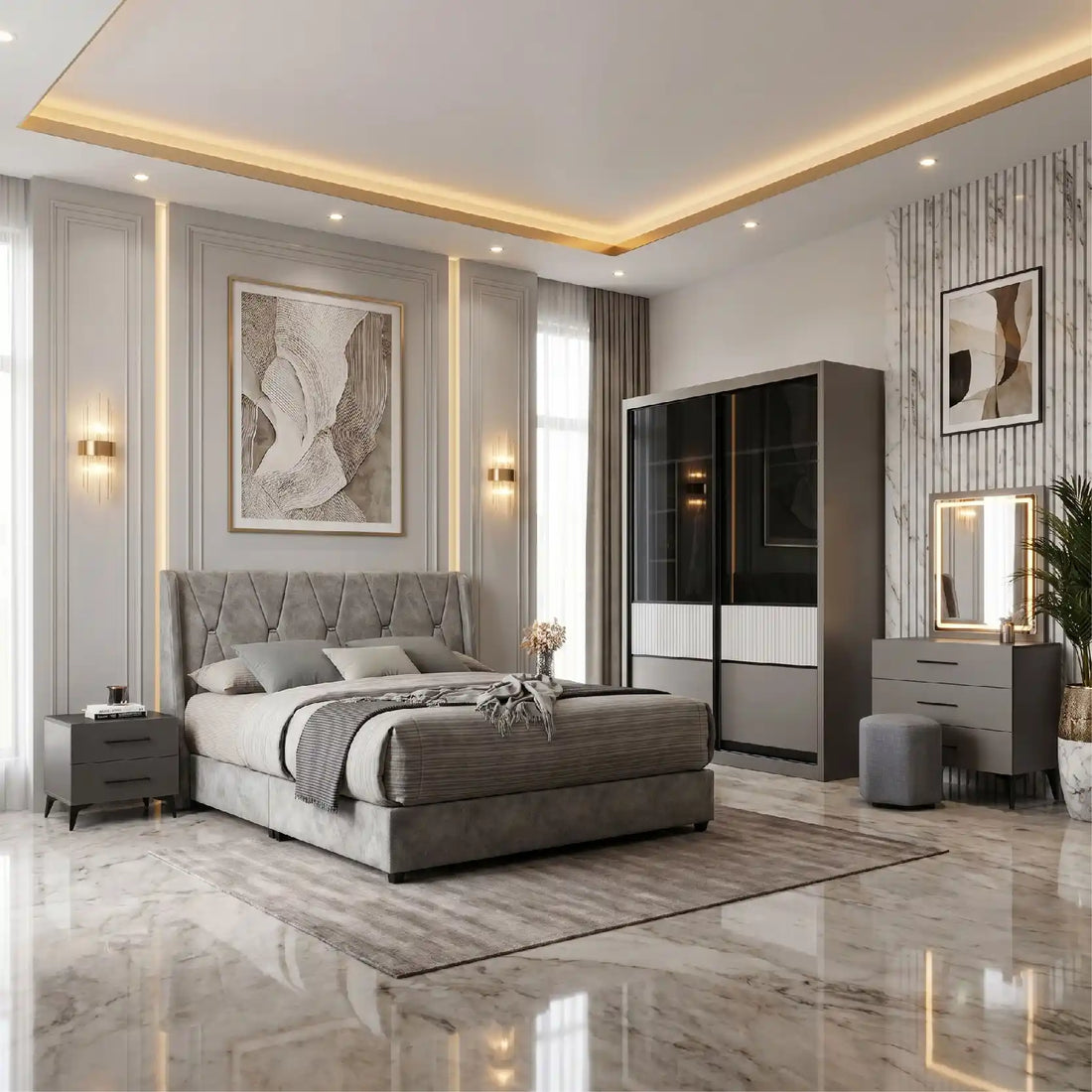 Sliding Door Wardrobes (Almari Baju Sliding)