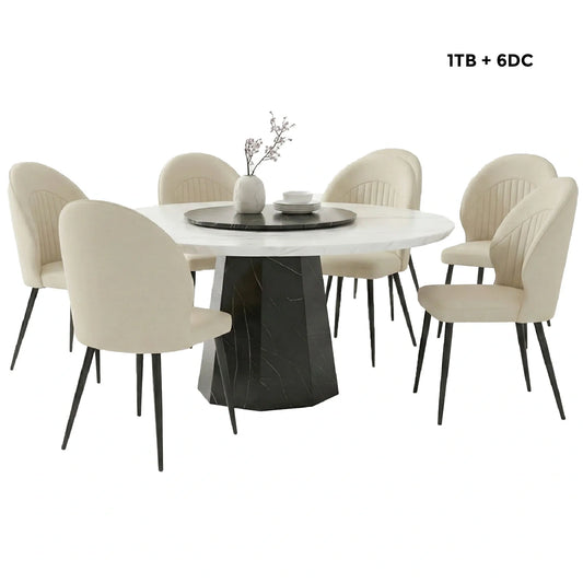 Dining Table Malaysia – Sintered Stone & Wood | TD Furniture