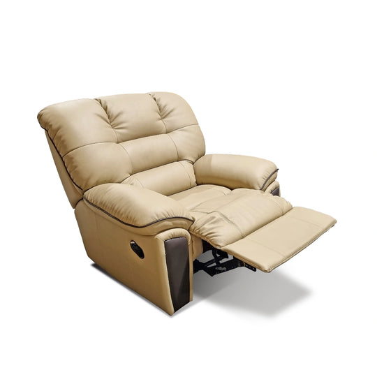 Beige recliner chair