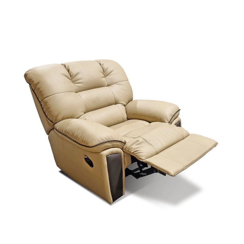 Beige recliner chair