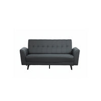 Gray sofa on white background