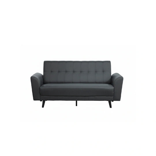 Gray sofa on white background