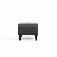 Gray ottoman on a white background