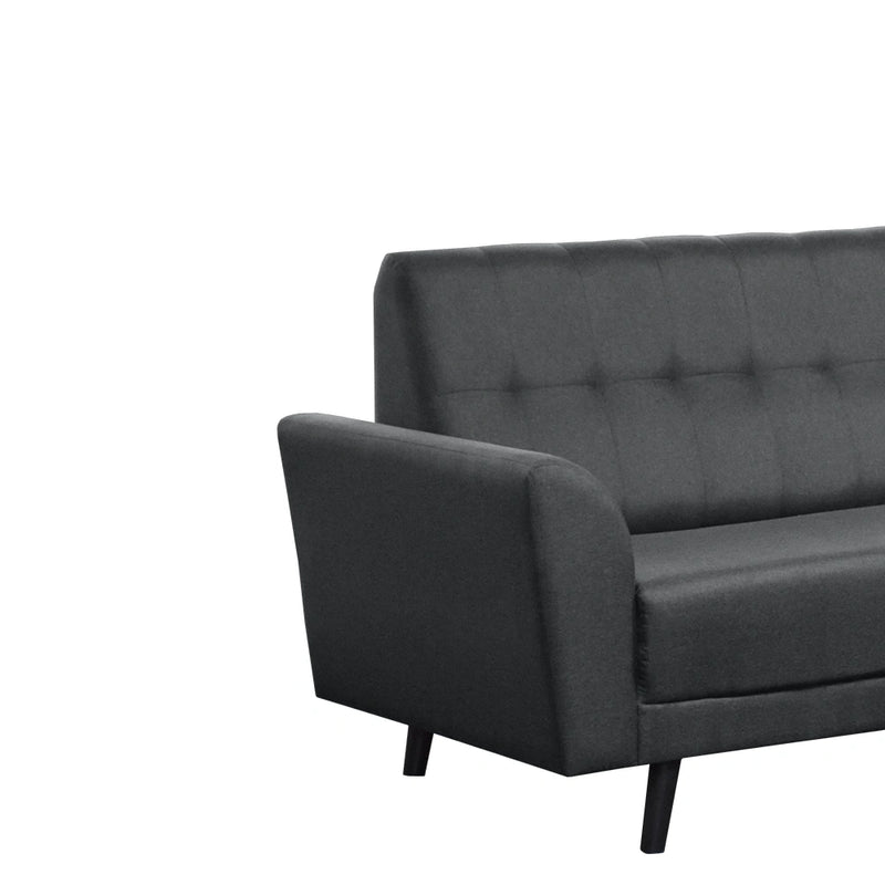 Gray sofa on a white background