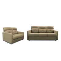 Beige sofa and armchair set 
