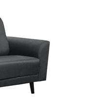 Gray armchair corner on a white background