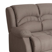 Brown fabric sofa on a white background