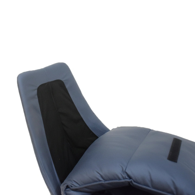 Blue and black gaming chair