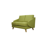 Green sofa on a white background