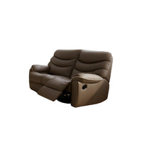 Brown recliner chair on a white background