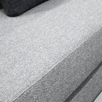 Gray textured fabric surface