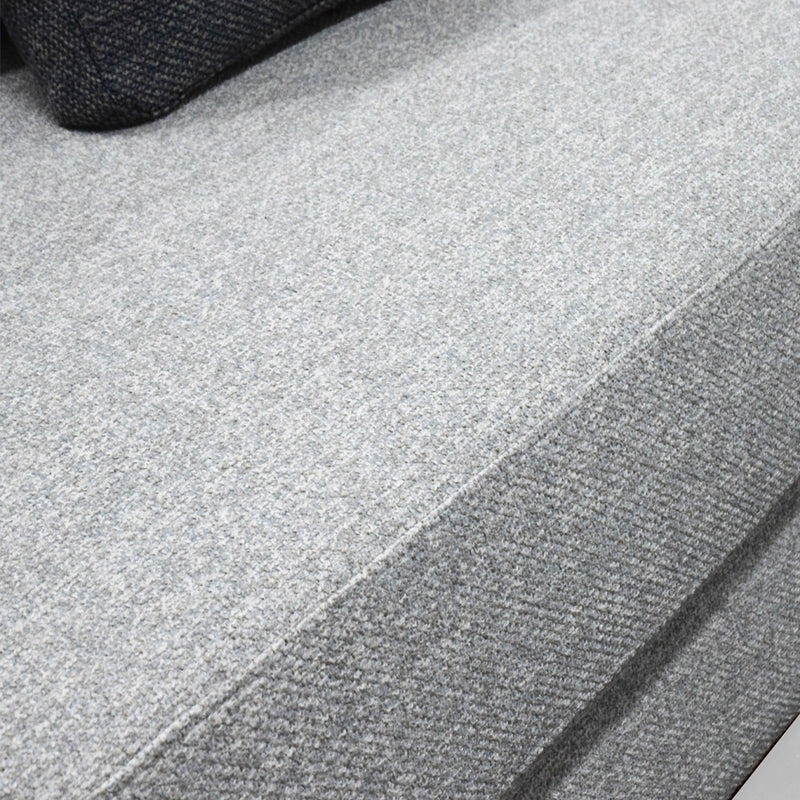 Gray textured fabric surface