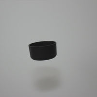 Black ceramic cup
