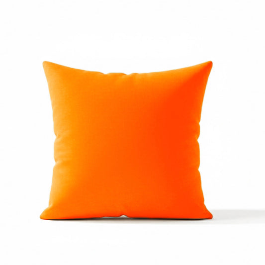 Orange pillow on a white background