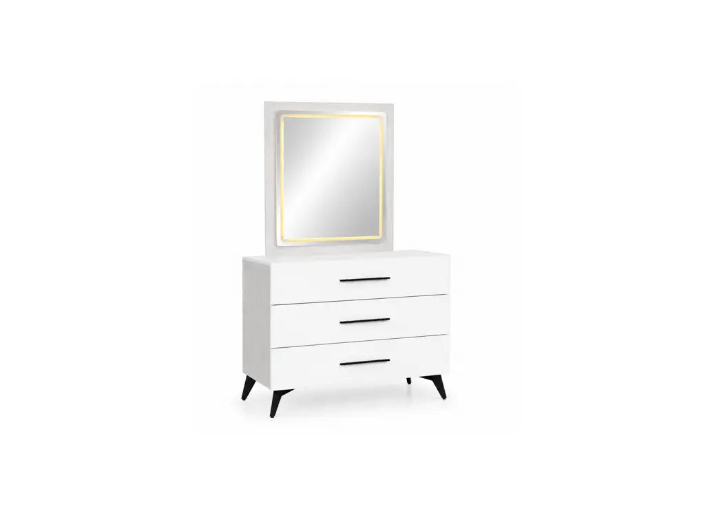 Allura Dressing Table White - TD Furniture