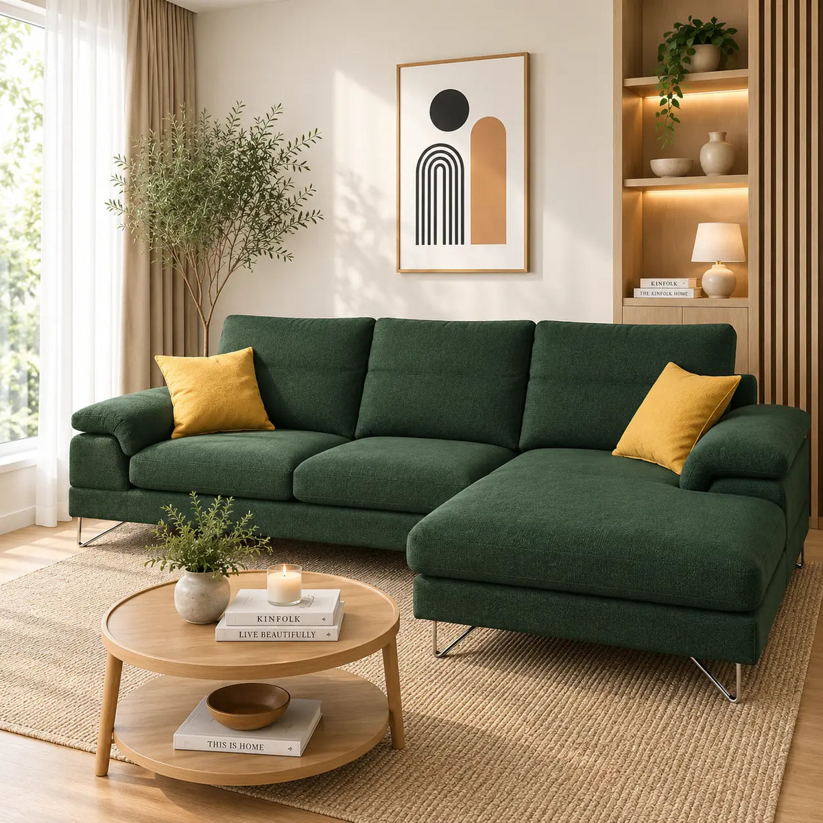 Amari Family-Comfort Washable L-Shape Sofa