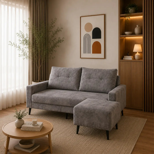 Ashley Luxe Wide-Seating L Shape Sofa