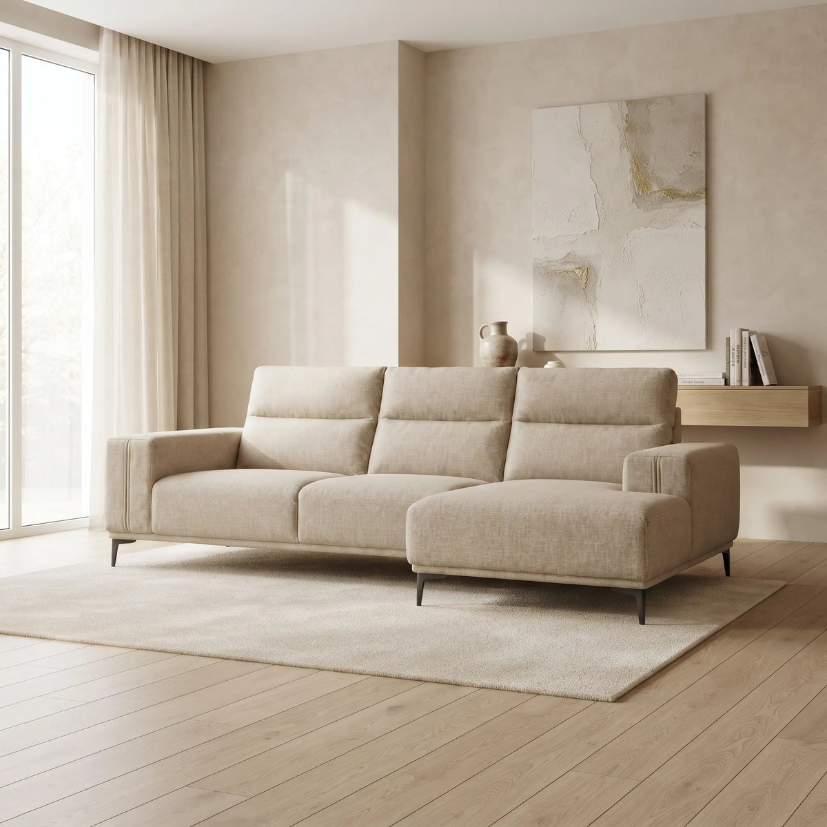 Averon Modern Versa L-Shape Sofa