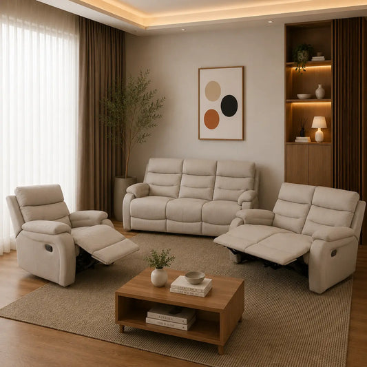 Calmera 1+2+3 Recliner Sofa Set