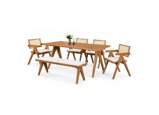 Claire Solid Wooden Dining Set