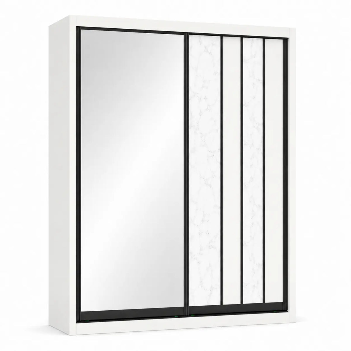 Dustin Wardrobe White - TD Furniture