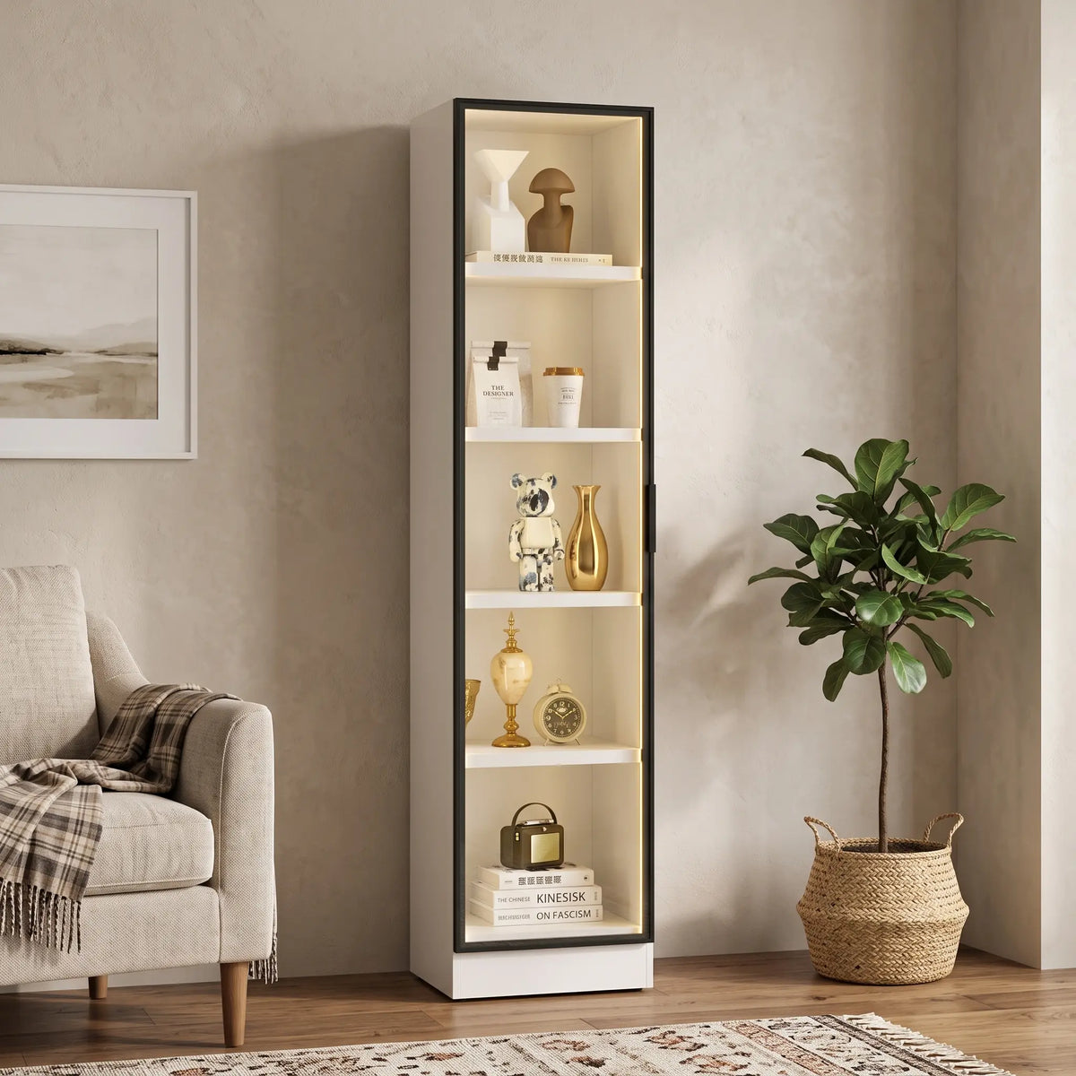 Oslin 1 Door Display Cabinet