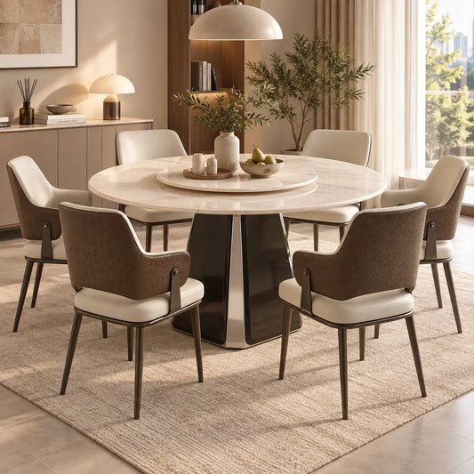 Goldie 4.3'FT Marble Dining Set