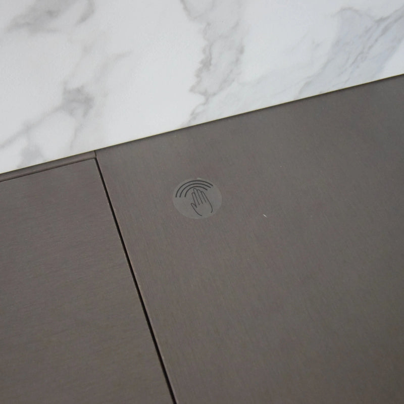 Grand Linear Marble & Slate Hall Cabinet