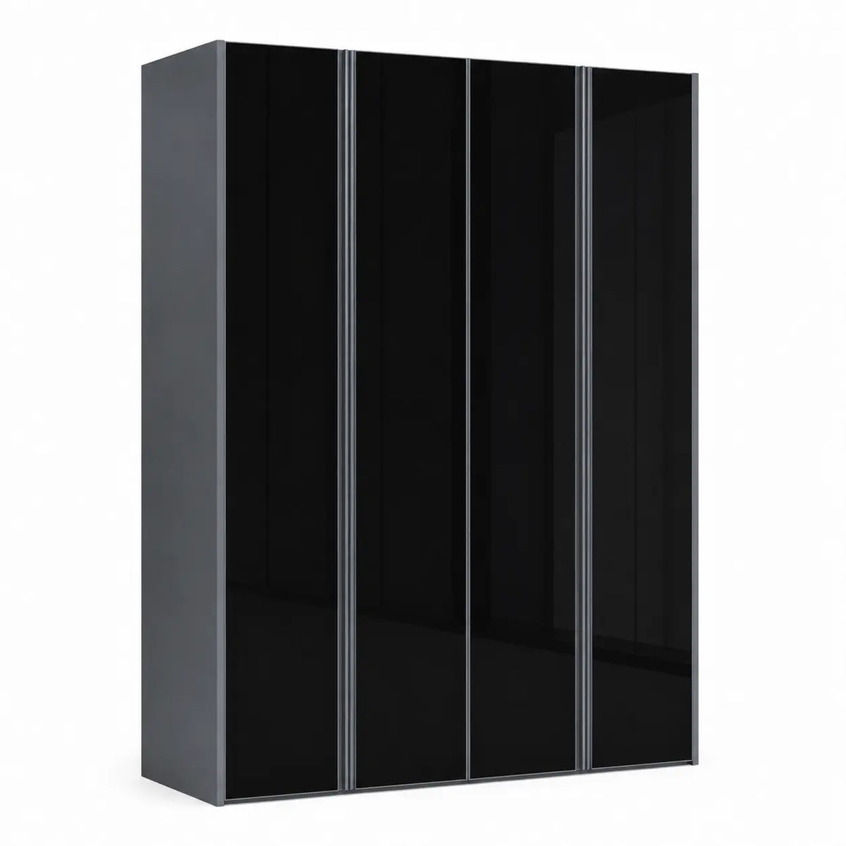 Hayla Wardrobe Dark Grey - TD Furniture