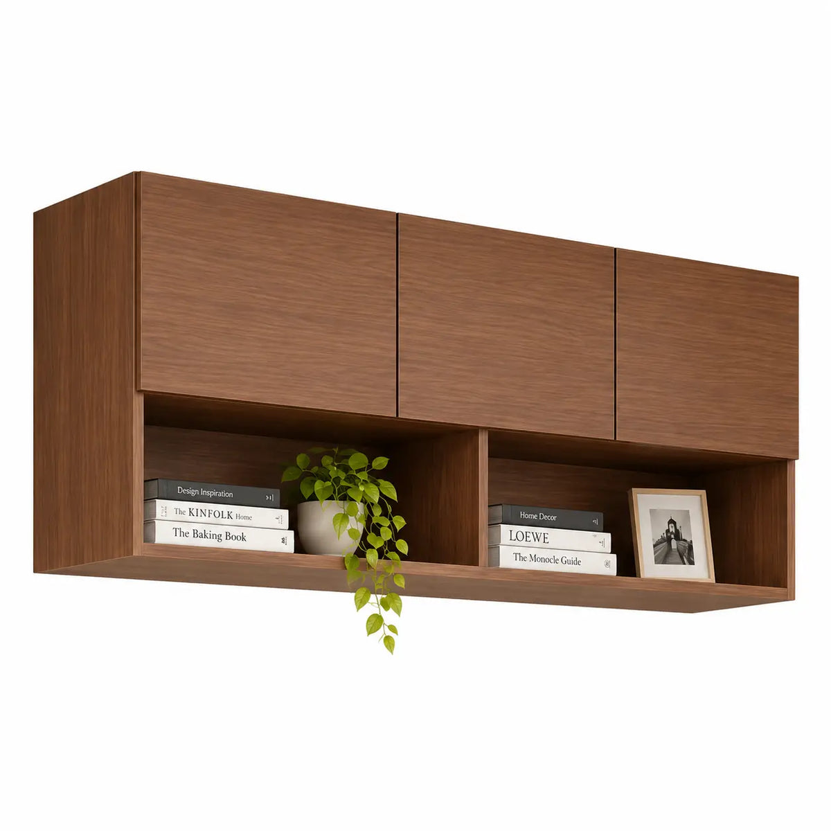 Hover Wall-Mounted Floating Study Table & Bookshelf Set