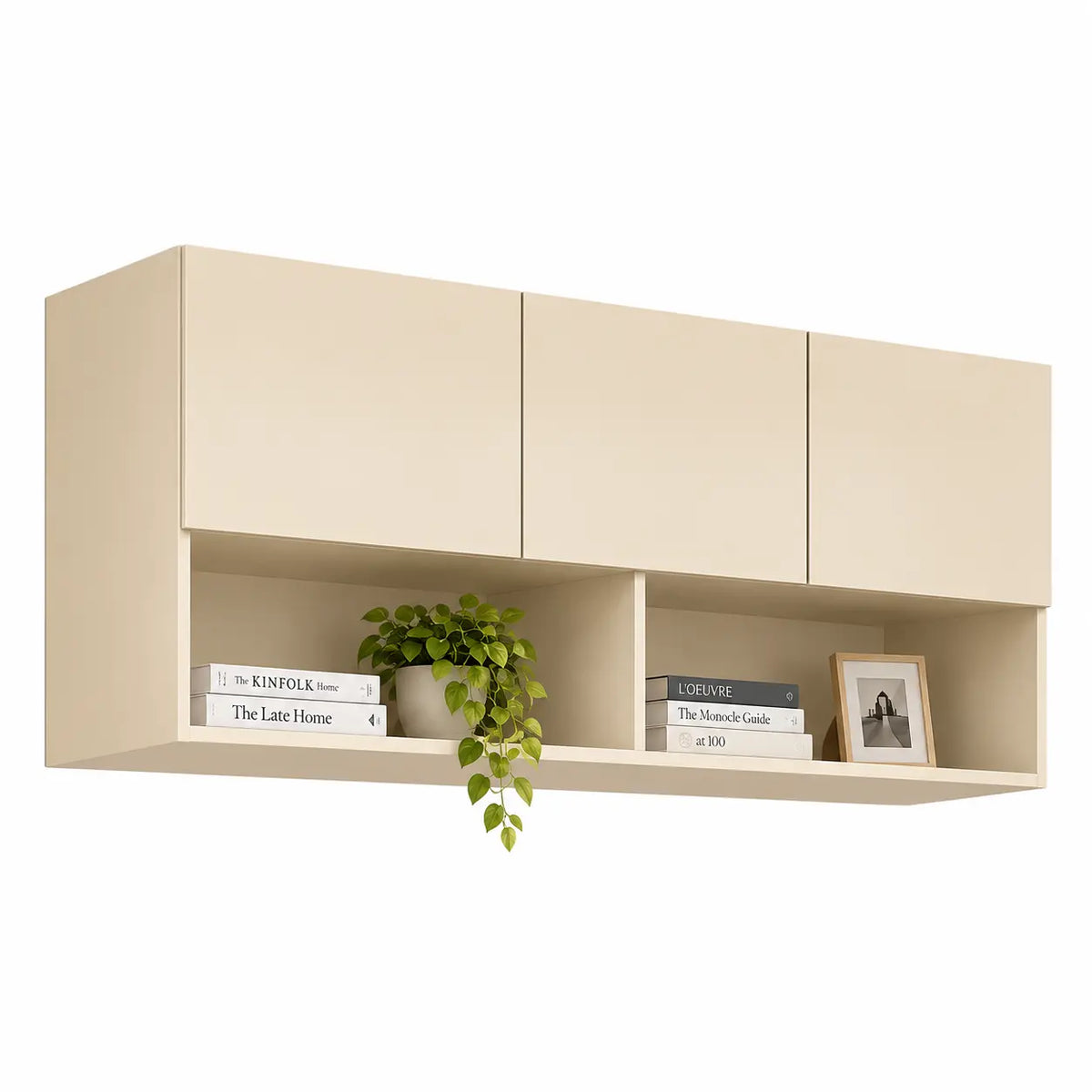 Hover Wall-Mounted Floating Study Table & Bookshelf Set