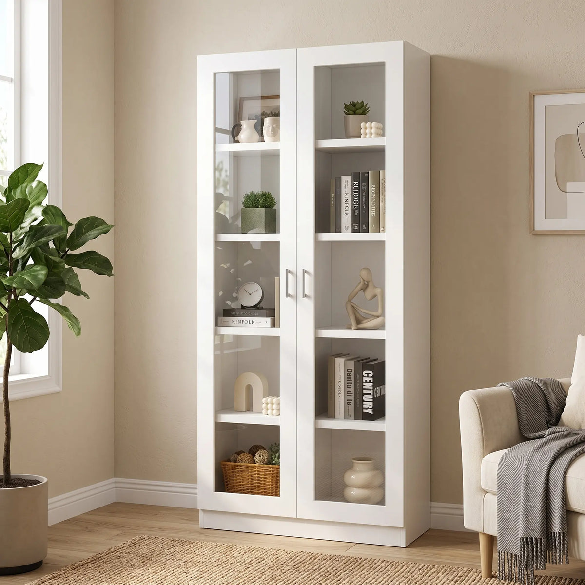 Hugo 2 Door Book Cabinet