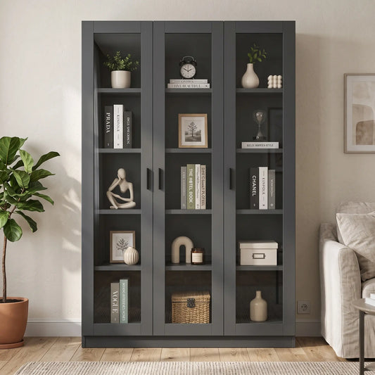 Hugo 3 Door Book Cabinet