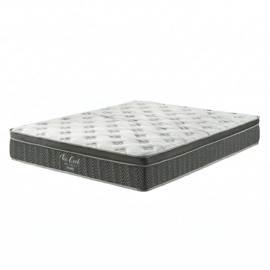 Mattress with brand name on a white background