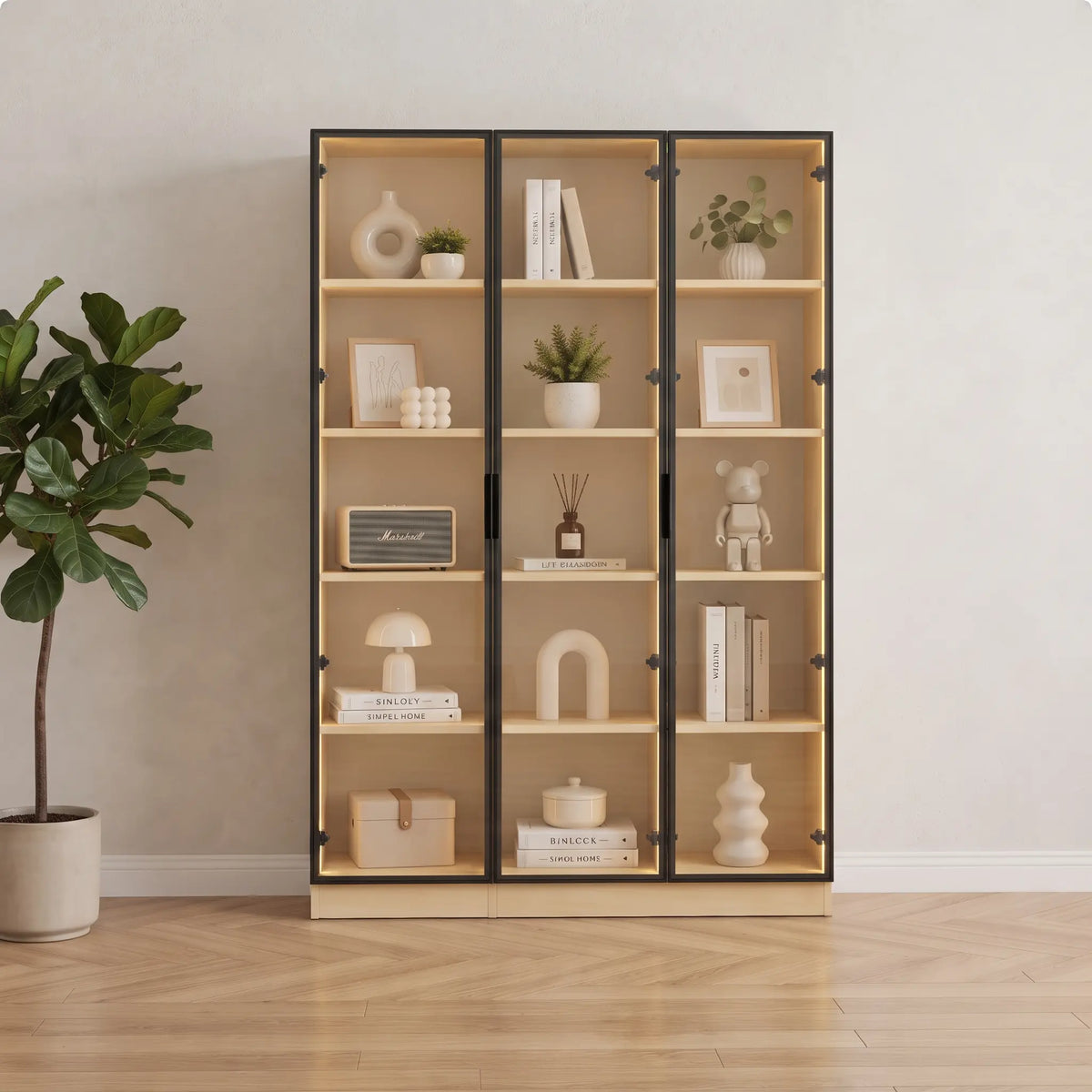 Isla 3 Door Display Cabinet