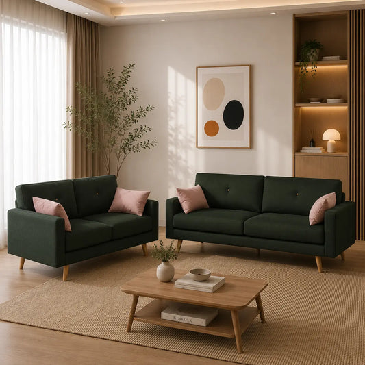 Jervis 1+2+3 Seater Ultra-Comfort Fabric Sofa Set