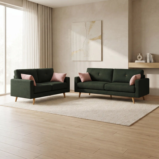 Jervis 1+2+3 Seater Ultra-Comfort Fabric Sofa Set